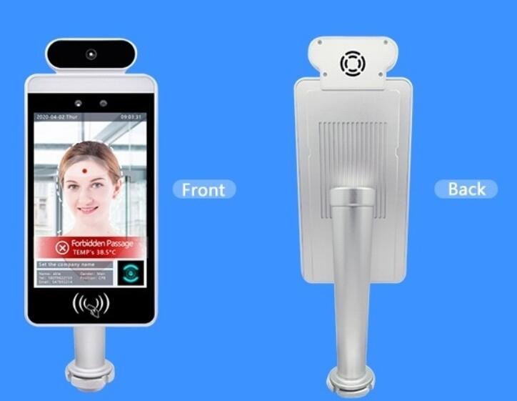 face recognition with thermometer Mult-language Body Temperature Measurement Face Recognition Terminal